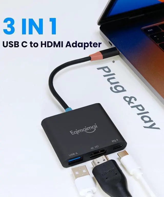 Alt view image 5 of 6 - Switch 2 Dock Compatible for Nintendo Switch 2 V22+;Usbc to hdmi Adapter with HDMI 2.1 4K120Hz, 100w PD Port,USB-A Converter, Portable Steam Deck Compatible with NS1/2,Mac,MacBook,Laptops