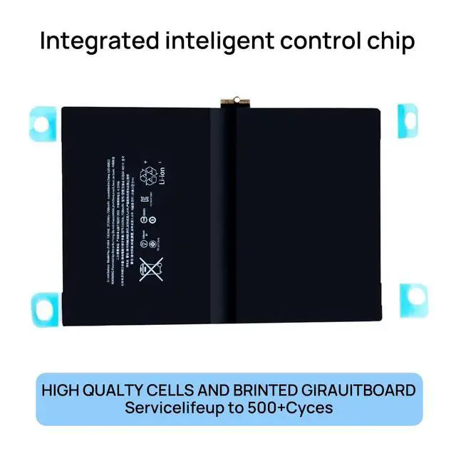 Alt view image 4 of 6 - A1664 Battery Compatible with iPad Pro 9.7 2016 Edition A1674 A1675 A1673 with Installation Tools 3.82V 7306mAh 27.91Wh