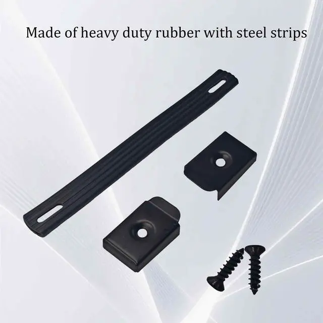 Alt view image 4 of 5 - 4PCS 8 Inch Speaker Handle Straps, Black Cabinet Pull Handles with End Caps for Amplifier and Audio Equipment