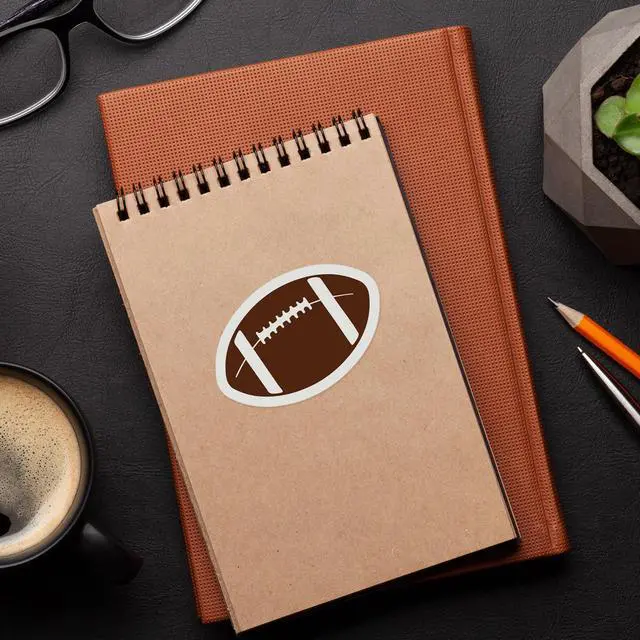 Alt view image 5 of 6 - 10pcs Football Stickers, 3" x 2.7" Waterproof Vinyl Football Decals Bowl Reusable Stickers for Water Bottle, Laptop, Scrapbook, Poster Board, Phone Case, Helmet