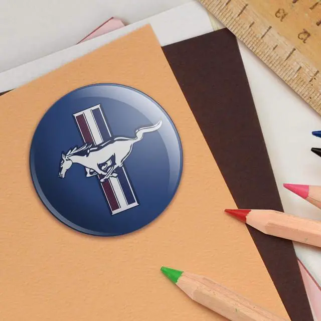 Alt view image 2 of 4 - Ford Mustang Logo Puffy Bubble Dome Scrapbooking Crafting Sticker Set