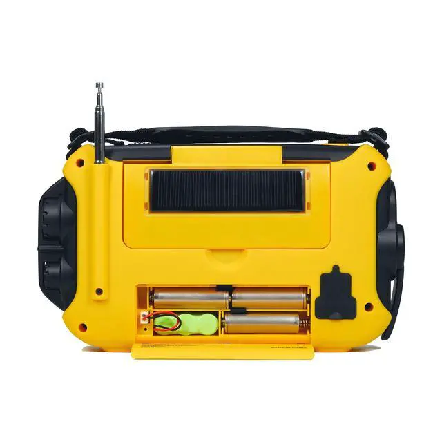 Alt view image 6 of 6 - Voyager Pro KA600 Digital Solar Dynamo Crank Wind Up AM/FM/LW/SW & NOAA Weather Emergency Radio with Alert, RDS & Smart Phone Charger, Yellow