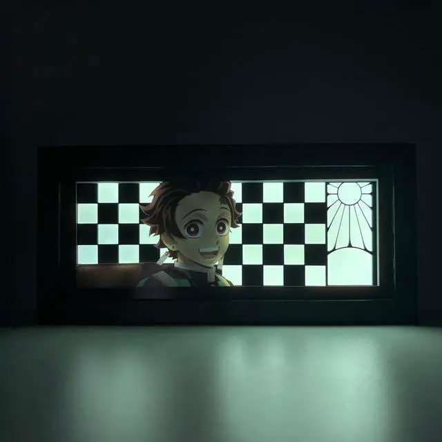 Alt view image 3 of 3 - Tanjiro Light Box - Demon Slayer Anime Lamp Figure Night Light 3D Anime Room Décor Gift for Otaku
