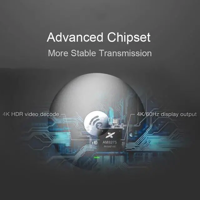 Alt view image 4 of 6 - Ultra 4K HDR Universal HDMI Wireless Display Receiver - Dual Band - iOS Android macOS Windows - Miracast DLNA Airplay