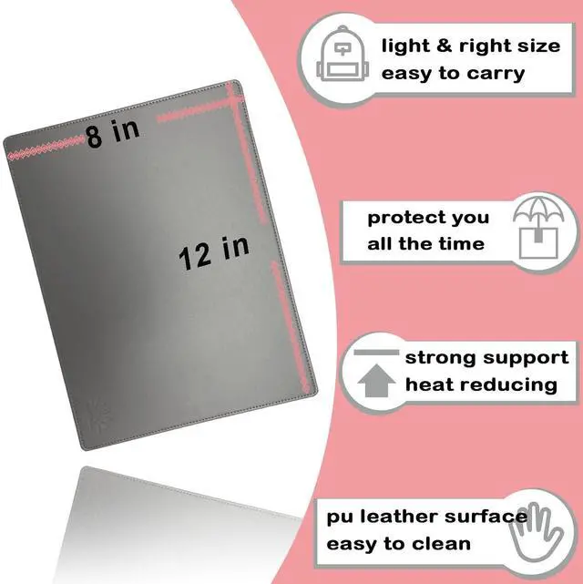 Alt view image 3 of 6 - EMF Blocker Lap, Radiation Blocking Computer Pad, Protect Our Body from EMF, Radiation, Fits Laptops, Notebooks, Tablets Anti-Radiation Laptop Computer Pad (Gray, 8 * 12 in)