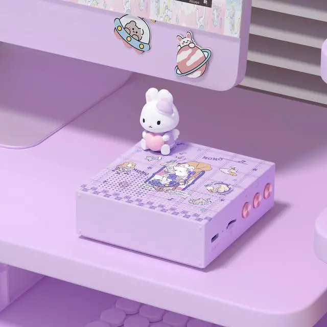 Alt view image 2 of 6 - ICARER Wireless Small Speaker, Kawaii Animal Bluetooth Speaker with 20H Playtime & TF Card, Rotating Dancing Doll Music Box, Novelty Decor, Birthday Gifts for Kids Teen Girls