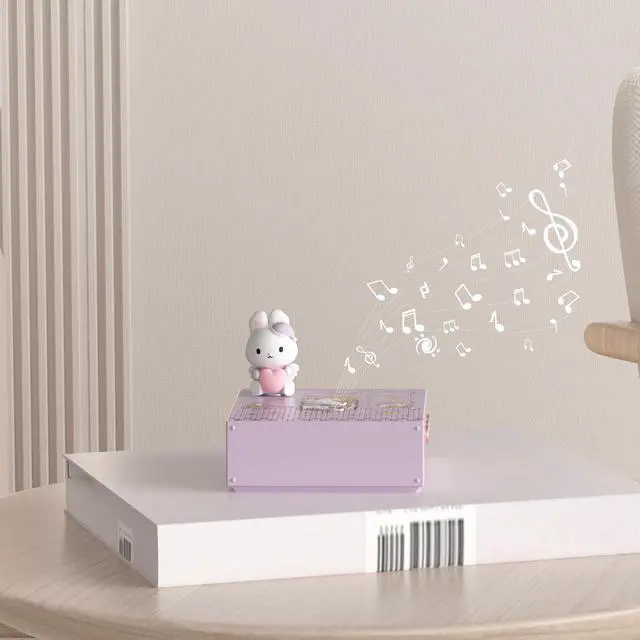 Alt view image 3 of 6 - ICARER Wireless Small Speaker, Kawaii Animal Bluetooth Speaker with 20H Playtime & TF Card, Rotating Dancing Doll Music Box, Novelty Decor, Birthday Gifts for Kids Teen Girls
