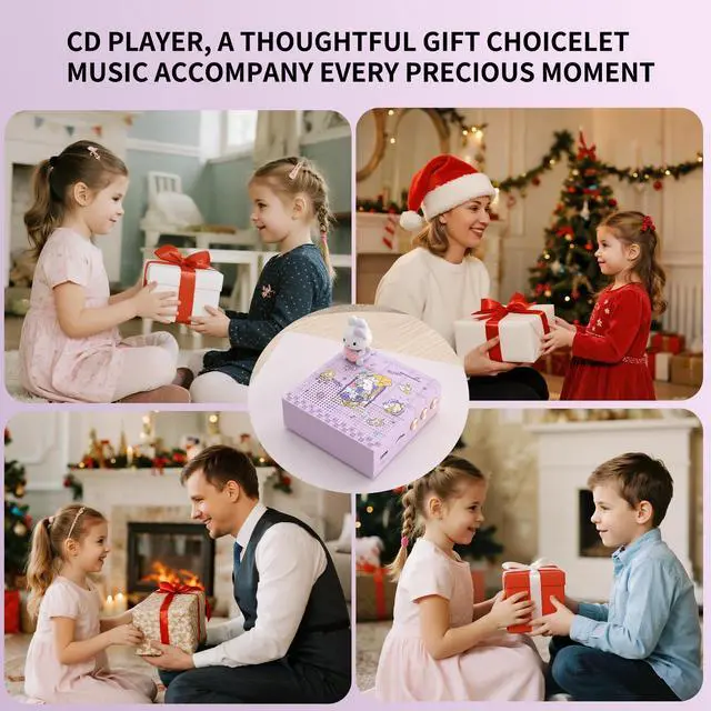 Alt view image 5 of 6 - ICARER Wireless Small Speaker, Kawaii Animal Bluetooth Speaker with 20H Playtime & TF Card, Rotating Dancing Doll Music Box, Novelty Decor, Birthday Gifts for Kids Teen Girls