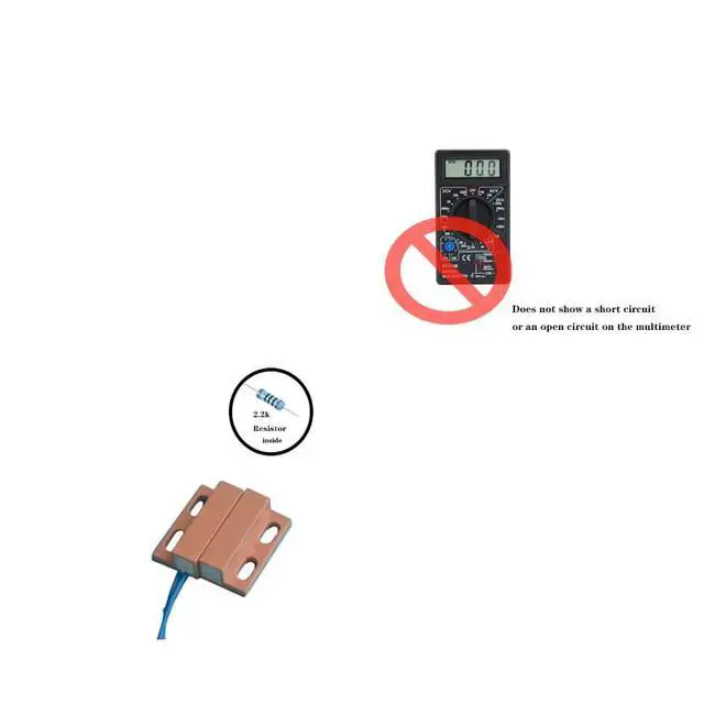 Alt view image 3 of 6 - 110V Wired Door Magnetic Switch clostet Switch(1 set)