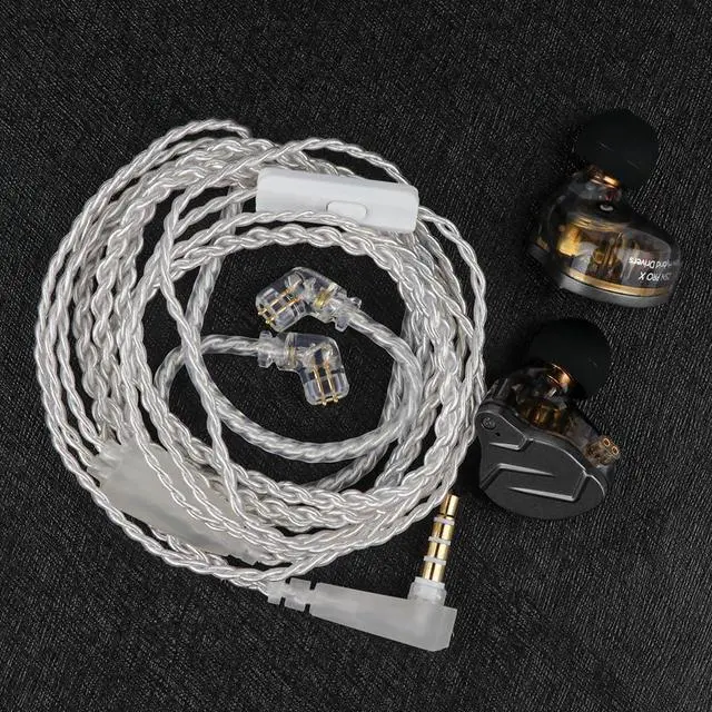 Alt view image 5 of 6 - KZ ZSN Pro X 1BA+1DD Hybrid Driver in Ear Monitor IEM HiFi Wired Earbuds | with Zinc Alloy Shell, Upgraded Audio, Reinforced Cable, Ergonomic Earphones for Gamers & Audiophiles (with Mic, Black)