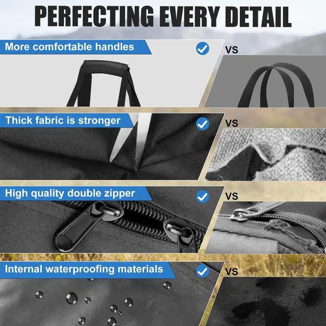 Alt view image 5 of 6 - Carrying Case Compatible with Starlink standard Gen 3, With Thick Padded Inner and Multiple Pockets, Heavy-Duty Travel Storage Bag For Satellite Dish Router Accessories, For Camping,Outdoor, RV