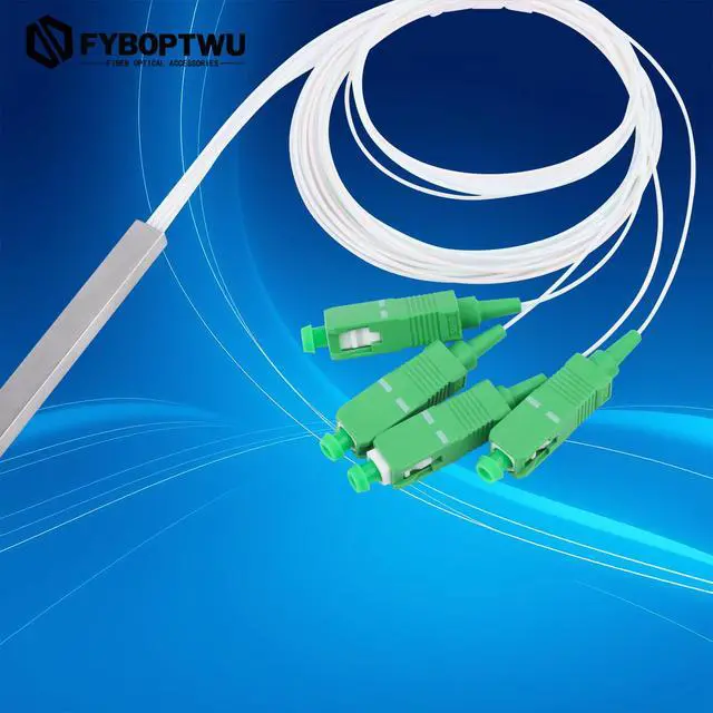 Alt view image 2 of 5 - 1x4 SC/APC PLC Micro Fiber Splitter, 1-Pack | 1*4 SC/APC PLC micro splitter, 0.9mm Singlemode splitter, low insertion loss. For FTTH, LAN, and engineering projects