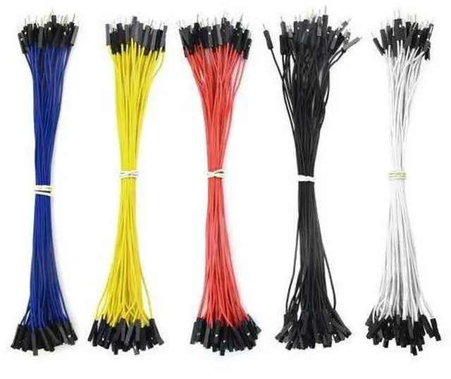 Main image of XINGYHENG 150Pcs 5 Colors 1Pin 2.54mm Female to Male Breadboard Jumper Wire PVC Soldering Brushless Motor Double-end Tinning Connector Cable(PCB Jump Circuit Board Cable Wire Set) 200mm