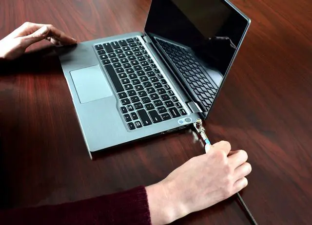 Alt view image 5 of 6 - TZ04T Compact Wedge Lock with Barrel Key for Dell Latitude Laptops