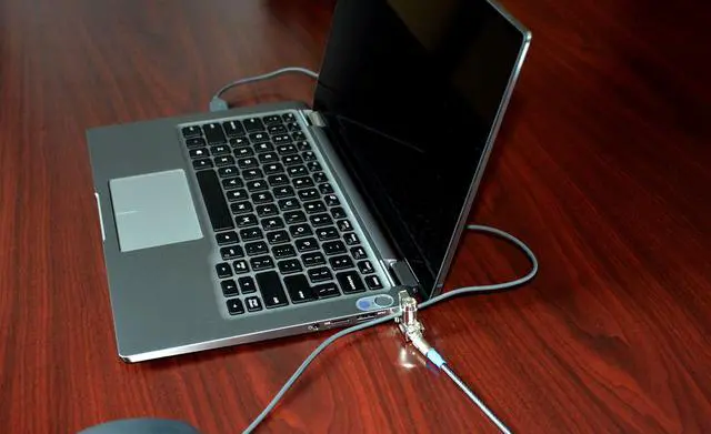 Alt view image 6 of 6 - TZ04T Compact Wedge Lock with Barrel Key for Dell Latitude Laptops