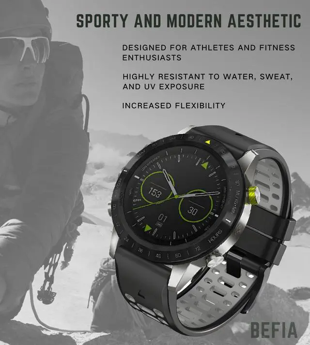 Alt view image 4 of 6 - 26mm Watch Band for Garmin Fenix 8 51mm 3 5x 6x pro 7x pro sapphire solar, quickfit 26 replacement bands for Garmin enduro 2 3 tactix 7 delta for men