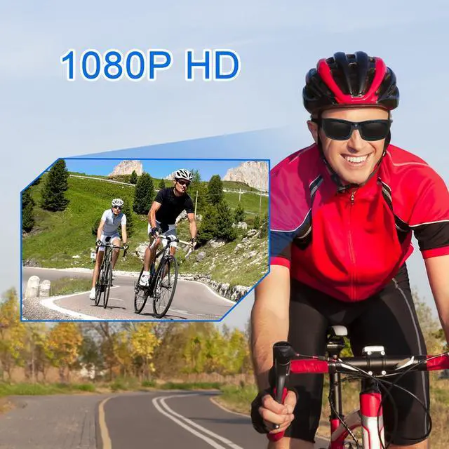 Alt view image 3 of 6 - Camera Glasses HD 1080P Video Glasses Bluetooth Sunglasses Camera UV Protection Polarized Lens Sport Action Cam with Earphones for Travel, Cycling, Driving and Other Outdoor Sports