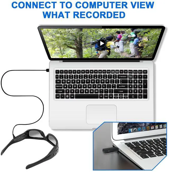 Alt view image 5 of 6 - Camera Glasses HD 1080P Video Glasses Bluetooth Sunglasses Camera UV Protection Polarized Lens Sport Action Cam with Earphones for Travel, Cycling, Driving and Other Outdoor Sports