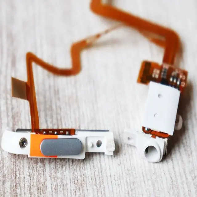 Alt view image 2 of 6 - Silver Thin Version Headphone Audio Jack Hold Switch Flex Ribbon Cable for iPod 6th Gen Classic 80gb 120gb/ 7th Thin 160GB/IPod 5th Video 30GB