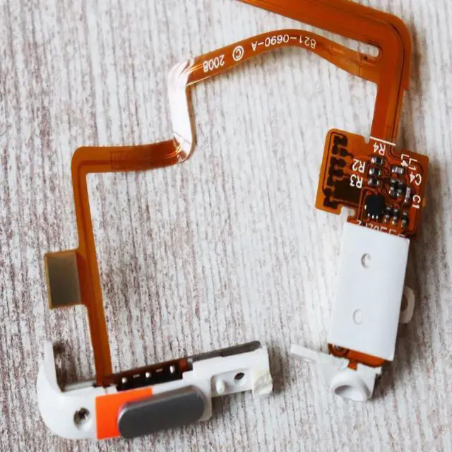 Alt view image 3 of 6 - Silver Thin Version Headphone Audio Jack Hold Switch Flex Ribbon Cable for iPod 6th Gen Classic 80gb 120gb/ 7th Thin 160GB/IPod 5th Video 30GB