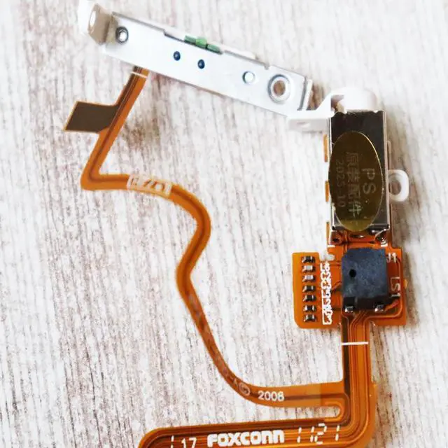 Alt view image 6 of 6 - Silver Thin Version Headphone Audio Jack Hold Switch Flex Ribbon Cable for iPod 6th Gen Classic 80gb 120gb/ 7th Thin 160GB/IPod 5th Video 30GB