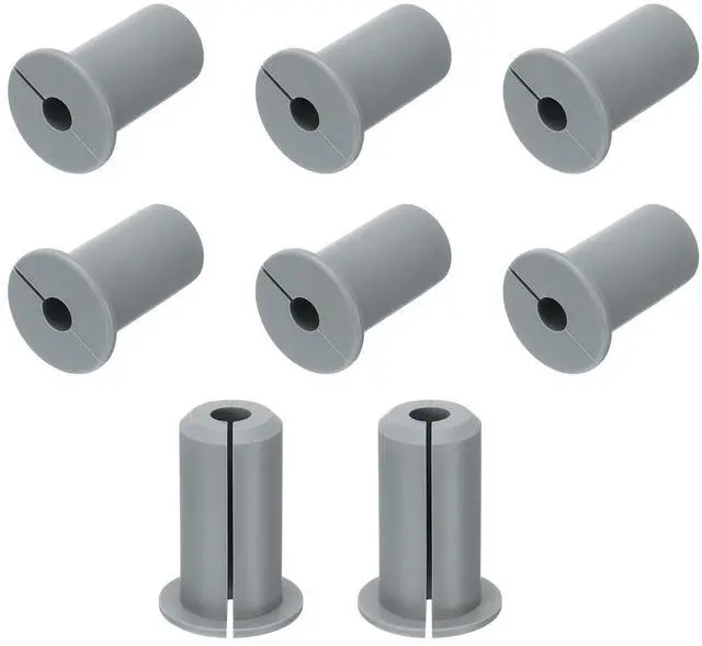 Main image of 8Pcs Wall Grommets for Cables 3/4 Inch Silicone Cable Wall Bushing Feed Through Cable Routing Kit Accessories Wall Cable Pass Through for Ethernet with 7mm Hole, Grey