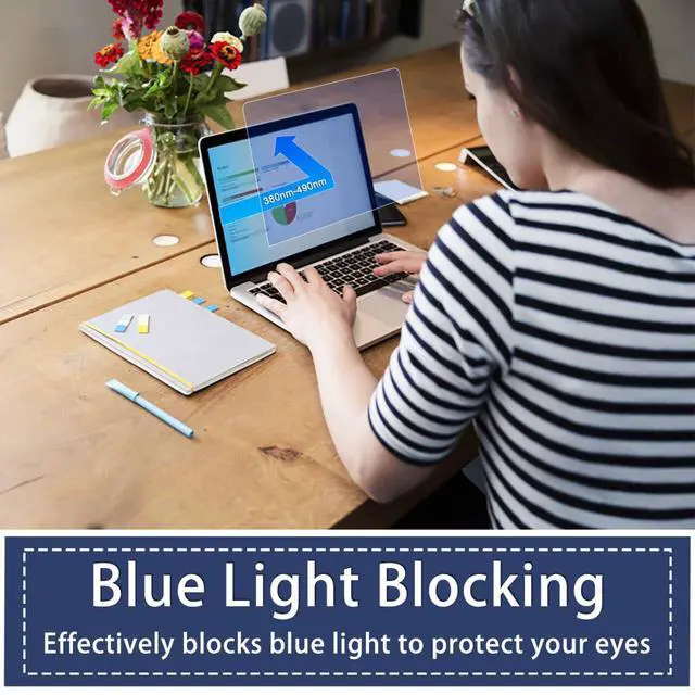 Alt view image 3 of 6 - 2 Pack Screen Protector for 2026 ASUS ROG Zephyrus Duo GX651 16-Inch 2-in-1 Laptop Anti-Blue Light Anti-Glare Anti-UV Filter Reduces Eye Strain Anti Fingerprint