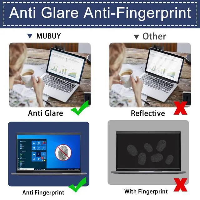 Alt view image 5 of 6 - 2 Pack Screen Protector for 2026 ASUS ROG Zephyrus Duo GX651 16-Inch 2-in-1 Laptop Anti-Blue Light Anti-Glare Anti-UV Filter Reduces Eye Strain Anti Fingerprint