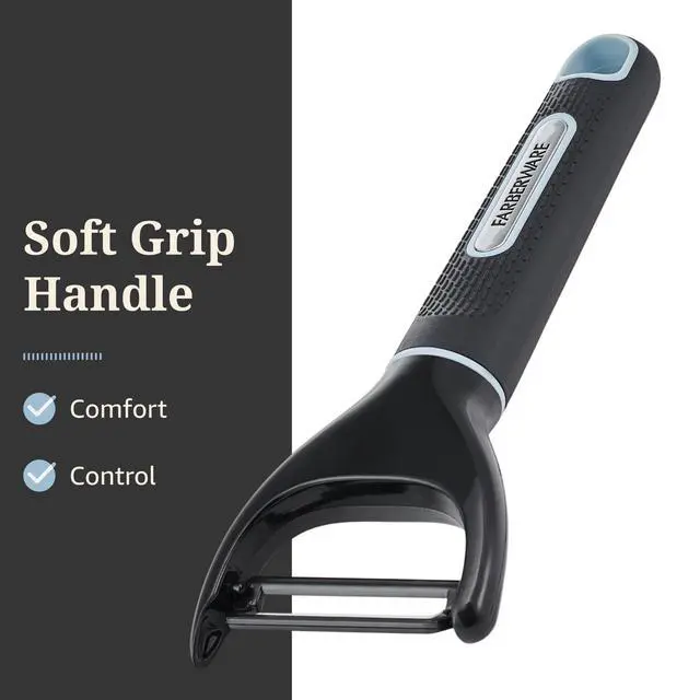 Alt view image 4 of 5 - SoftGrip Ceramic YShaped Vegetable Peeler, NonSlip Ergonomic Fruit & Veggie Kitchen Peeler