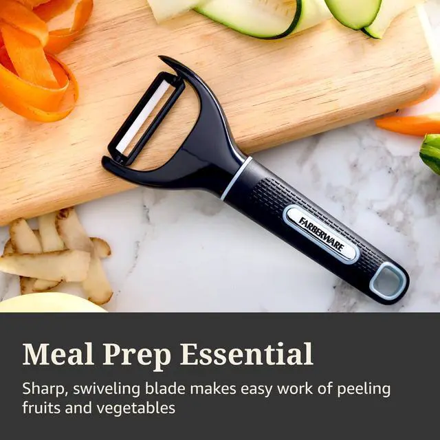 Alt view image 5 of 5 - SoftGrip Ceramic YShaped Vegetable Peeler, NonSlip Ergonomic Fruit & Veggie Kitchen Peeler