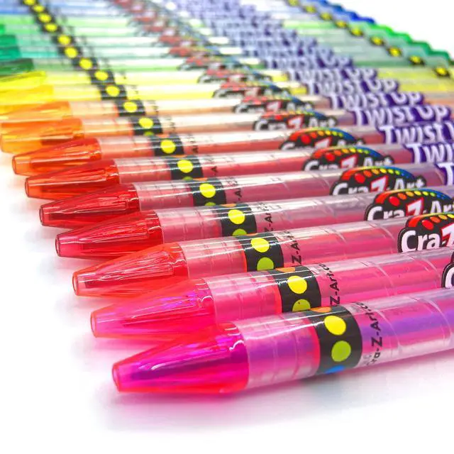 Alt view image 5 of 6 - 24Count Neon TwistUp Colored Pencils, NoSharpen Retractable Drawing Pencils for Beginner to Adult