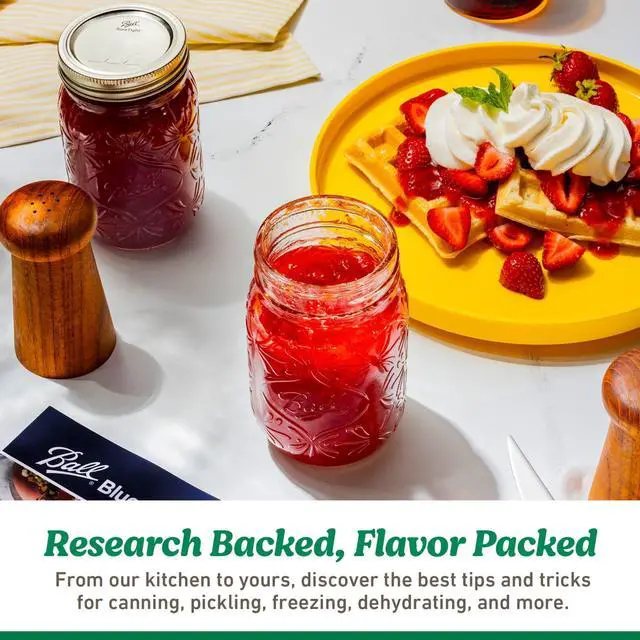 Alt view image 3 of 5 - 4oz RegularMouth Quilted Mason Jars, 12Pack Glass Jelly Storage Jars with Lids & Bands