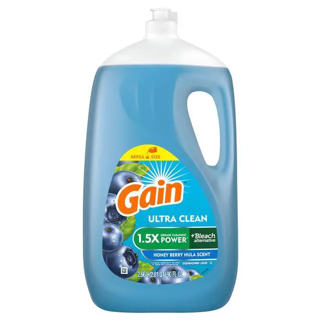 Alt view image 6 of 6 - UltraConcentrated Liquid Dish Soap, Honey Berry Hula Scent, Powerful GreaseCutting Dishwashing Detergent, 90 fl oz