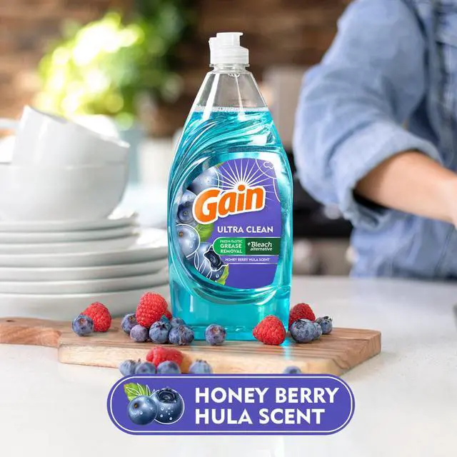 Alt view image 4 of 6 - UltraConcentrated Liquid Dish Soap, Honey Berry Hula Scent, Powerful GreaseCutting Dishwashing Detergent, 90 fl oz