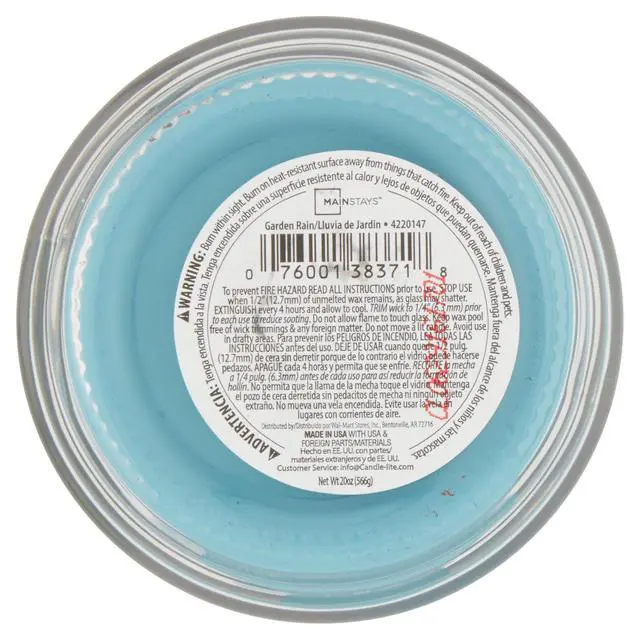 Alt view image 4 of 5 - 20 oz SingleWick Glass Jar Scented Candle, Fresh Garden Rain Fragrance