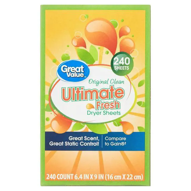 Alt view image 4 of 4 - Ultimate Fresh Scented Dryer Sheets, Original Clean Fragrance, 240Count Fabric Softener Sheets