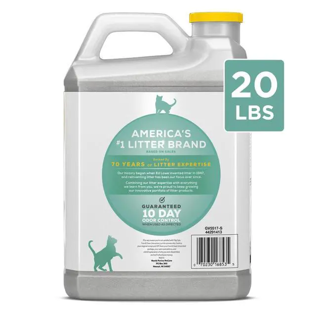 Alt view image 2 of 5 - Unscented Clumping Cat Litter with Activated Charcoal, LowDust Odor Control, 20 lb Jug