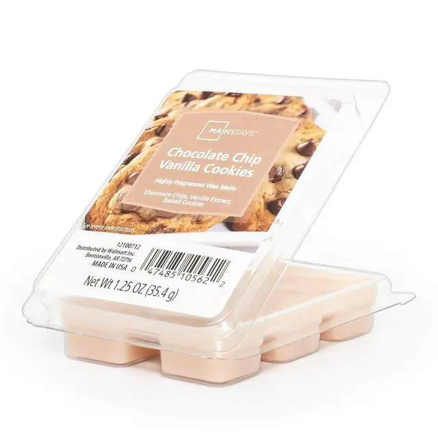 Alt view image 2 of 5 - (3 Pack) Chocolate Chip Vanilla Cookies Scented Wax Melts, 1.25 oz BakeryHome Fragrance Wax Cubes
