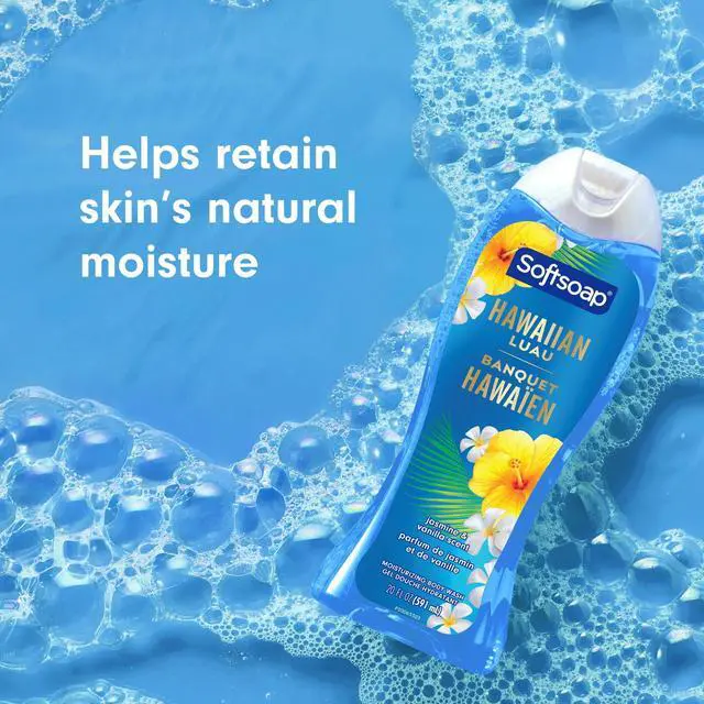 Alt view image 3 of 4 - Moisturizing Body Wash, Hawaiian Luau Jasmine & Vanilla Scent, pHBalanced Shower Gel, 20 fl oz