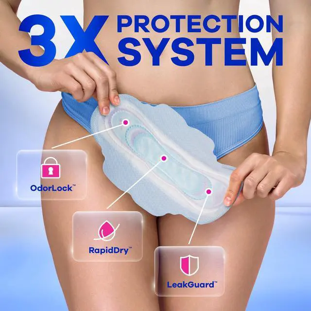 Alt view image 4 of 4 - UltraThin Winged Feminine Pads, Size 1 Regular Absorbency, Unscented, 22 Count