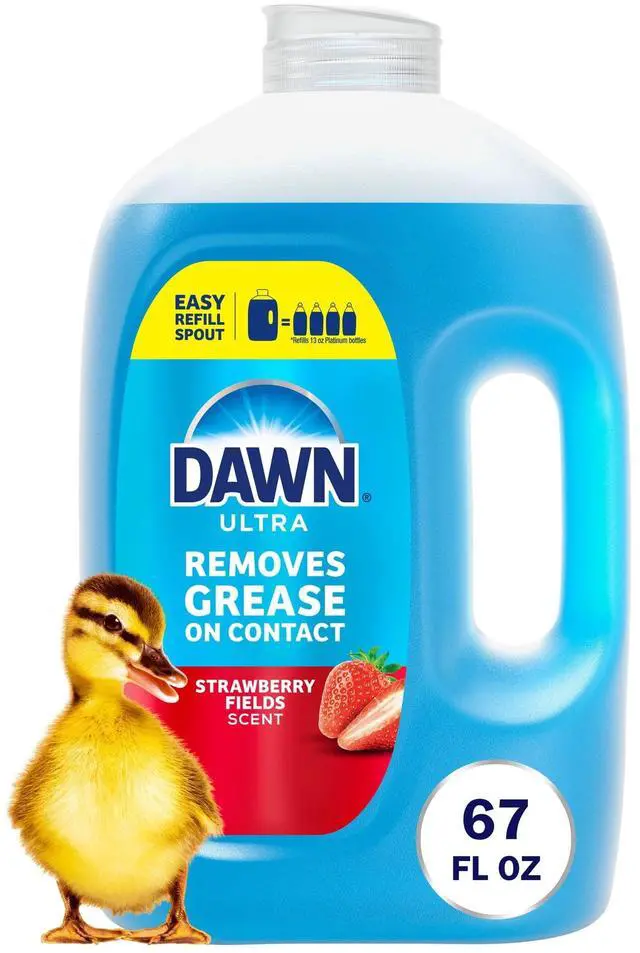 Alt view image 3 of 4 - Ultra GreaseCutting Dish Soap Refill Jug, Strawberry Fields Scent, 67 fl oz Dishwashing Liquid
