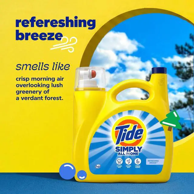 Alt view image 5 of 5 - AllInOne Liquid Laundry Detergent, Refreshing Breeze Scent, 107 fl oz, 85 Loads