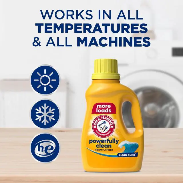 Alt view image 5 of 5 - Liquid Laundry Detergent, Clean Burst Scent, 2X StainFighting Formula, 110 fl oz, 110 Loads