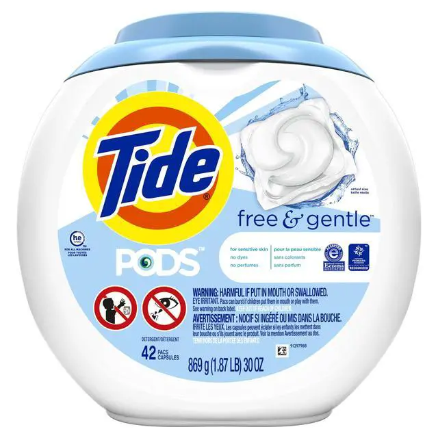 Main image of ScentFree Hypoallergenic Laundry Detergent Pods, Dye & PerfumeFree, 42 Count