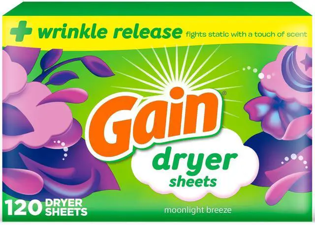 Main image of Moonlight Breeze Scent Laundry Dryer Sheets, AntiStatic & Wrinkle Reducer, 120Count