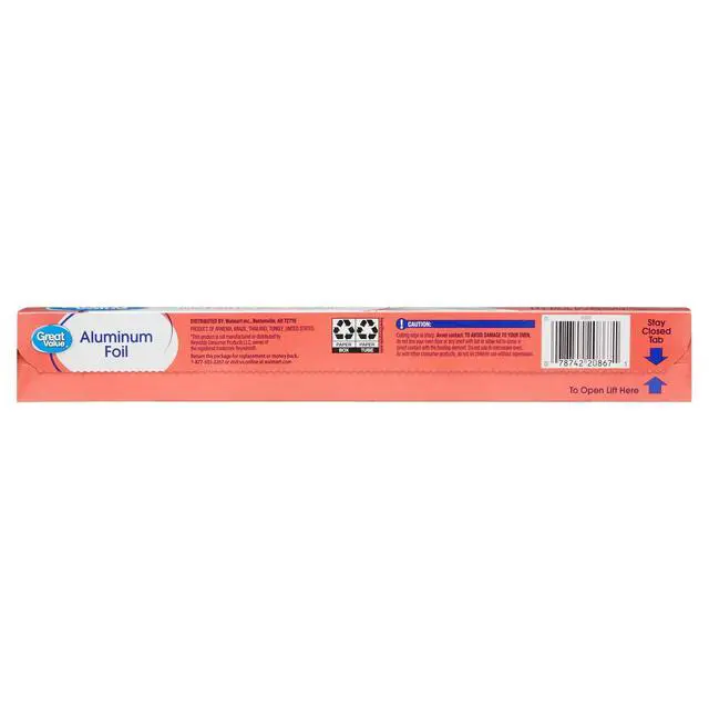 Alt view image 2 of 5 - StandardStrength Aluminum Foil, 12 in × 75 ft (75 sq ft), Cooking & Leftover Wrap