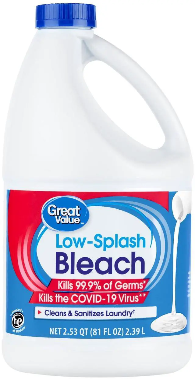 Main image of LowSplash Household Bleach, 81 fl oz, Disinfecting & Laundry Whitening Cleaner