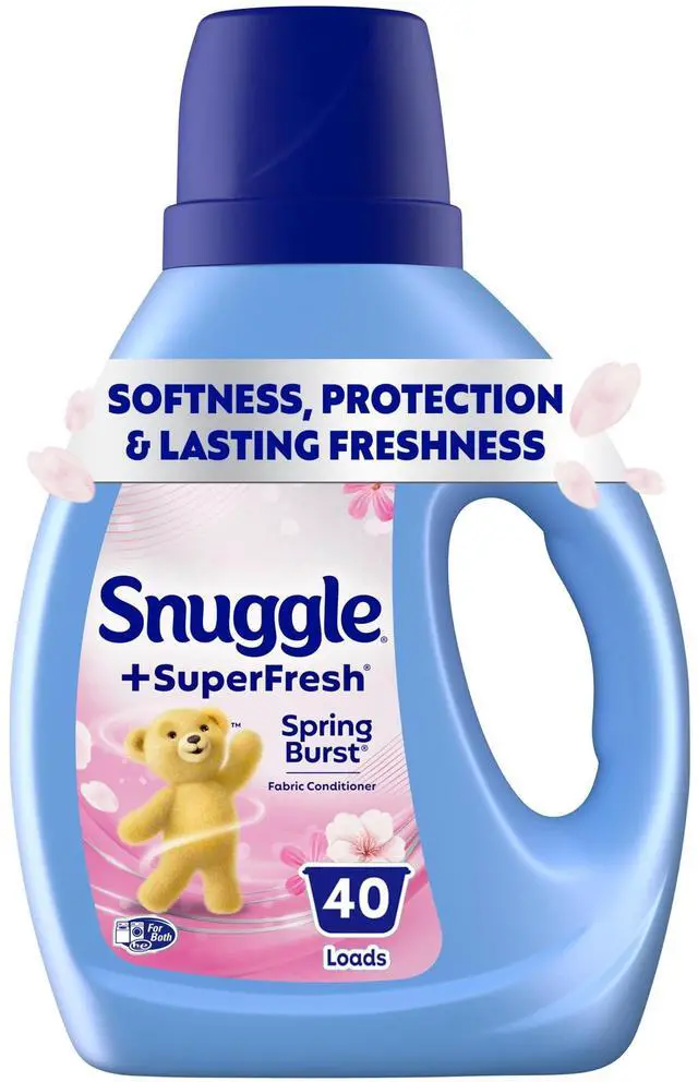 Main image of Snuggle SuperFresh OdorEliminating Liquid Fabric Softener, Spring Burst Scent, 35.7 oz, 40 Loads