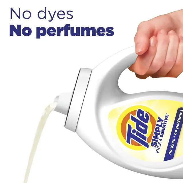 Alt view image 3 of 7 - Tide Simply Hypoallergenic Laundry Soap, DyeFree & FragranceFree, HE Compatible, 84 Oz