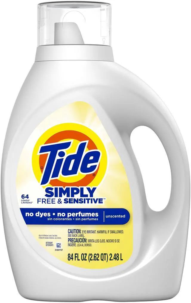 Main image of Tide Simply Hypoallergenic Laundry Soap, DyeFree & FragranceFree, HE Compatible, 84 Oz